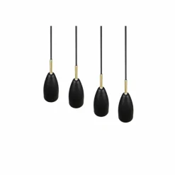 Suspension Reality Farin Noir, 4 lumières