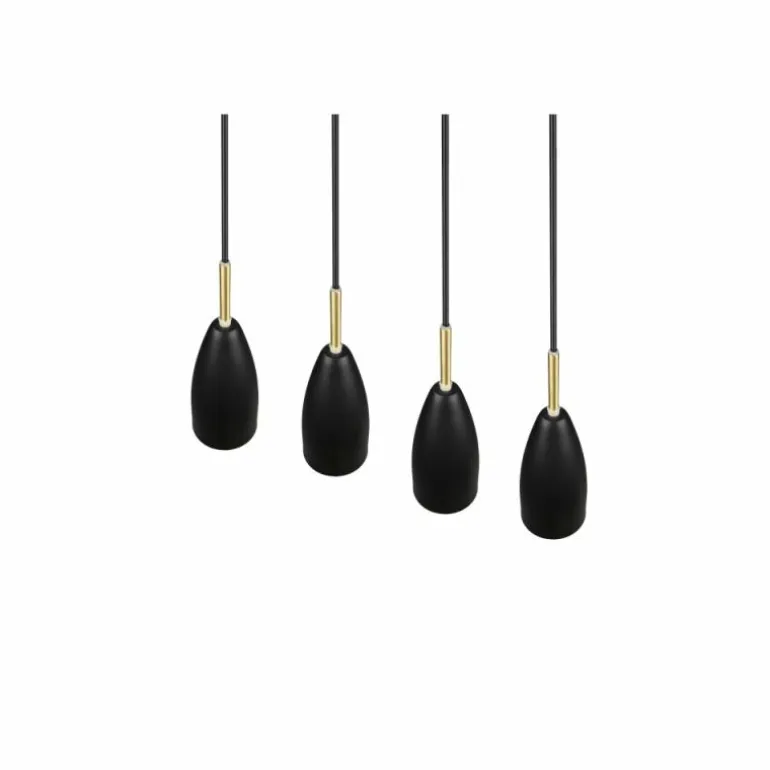 Suspension Reality Farin Noir, 4 lumières