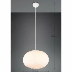 Suspension Reality FURRY Beige, 1 lumière