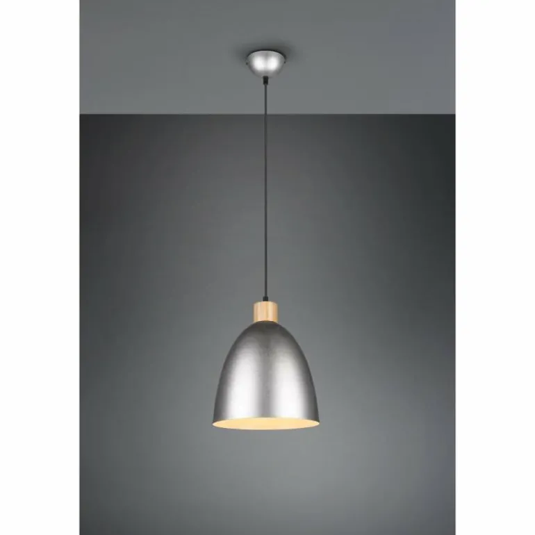 Suspension Reality Jagger Brun foncé, Nickel mat, 1 lumière