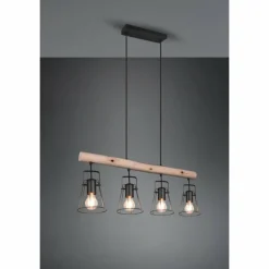 Suspension Reality Jaipur Noir, 4 lumières