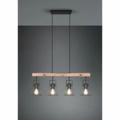 Suspension Reality Jaipur Noir, 4 lumières