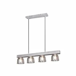Suspension Reality KARINA Gris, 4 lumières