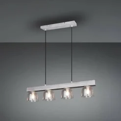 Suspension Reality KARINA Gris, 4 lumières