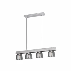 Suspension Reality KARINA Gris, 4 lumières