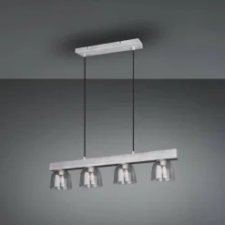 Suspension Reality KARINA Gris, 4 lumières