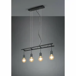 Suspension Reality Ladder Noir, 4 lumières