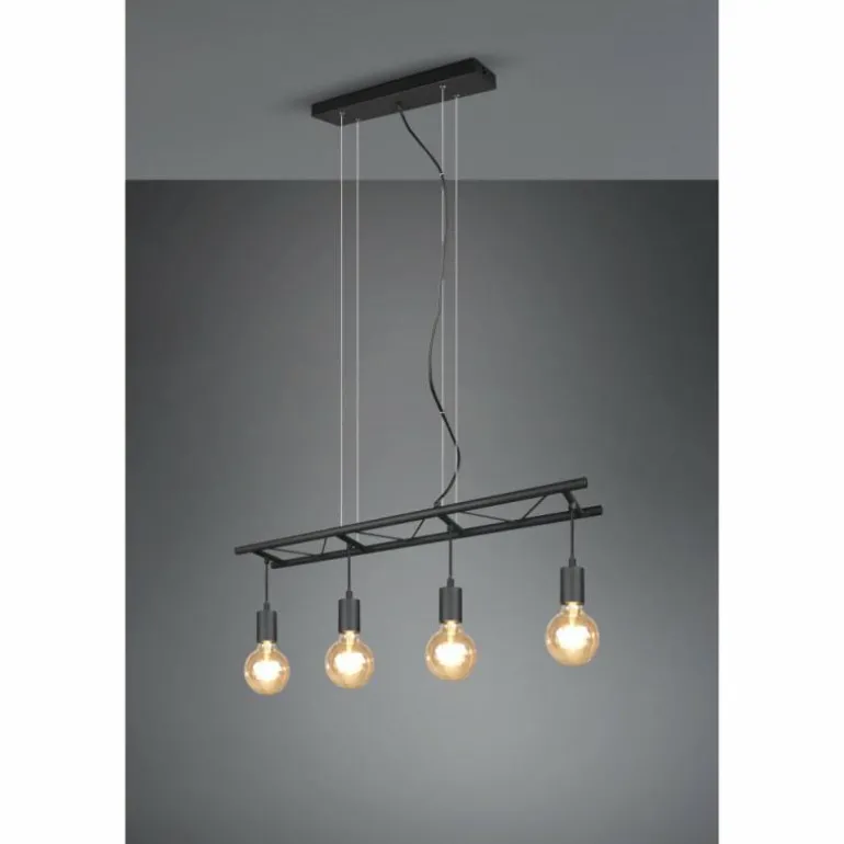 Suspension Reality Ladder Noir, 4 lumières