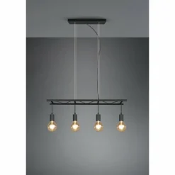 Suspension Reality Ladder Noir, 4 lumières