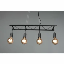 Suspension Reality Ladder Noir, 4 lumières