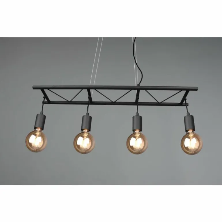 Suspension Reality Ladder Noir, 4 lumières