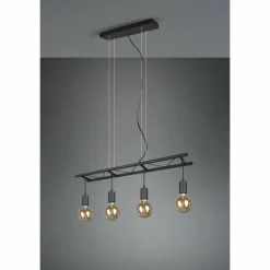 Suspension Reality Ladder Noir, 4 lumières