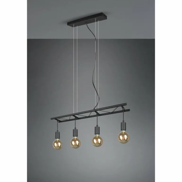 Suspension Reality Ladder Noir, 4 lumières