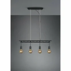 Suspension Reality Ladder Noir, 4 lumières