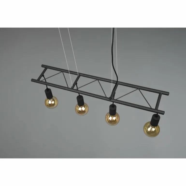 Suspension Reality Ladder Noir, 4 lumières