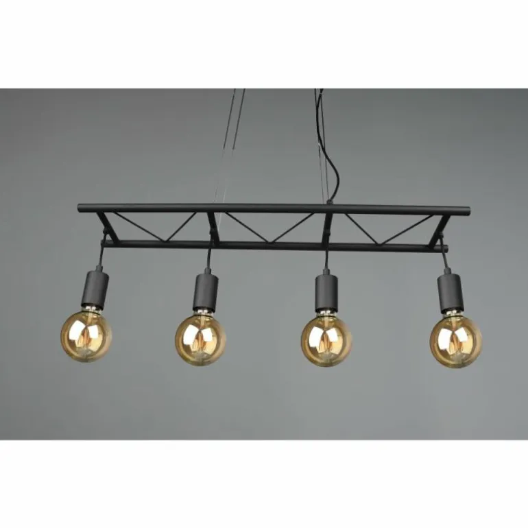 Suspension Reality Ladder Noir, 4 lumières