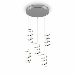 Suspension Reality Laola LED Chrome, 5 lumières