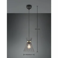 Suspension Reality ROD Or, Noir, 1 lumière