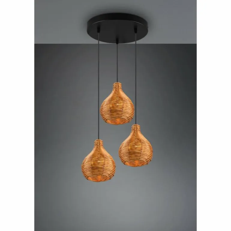 Suspension Reality Sprout Noir, 3 lumières
