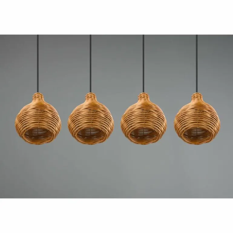 Suspension Reality Sprout Noir, 4 lumières