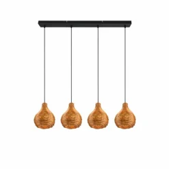 Suspension Reality Sprout Noir, 4 lumières