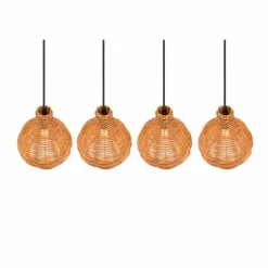 Suspension Reality Sprout Noir, 4 lumières