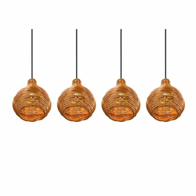 Suspension Reality Sprout Noir, 4 lumières