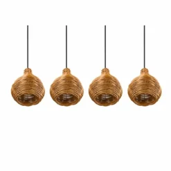 Suspension Reality Sprout Noir, 4 lumières