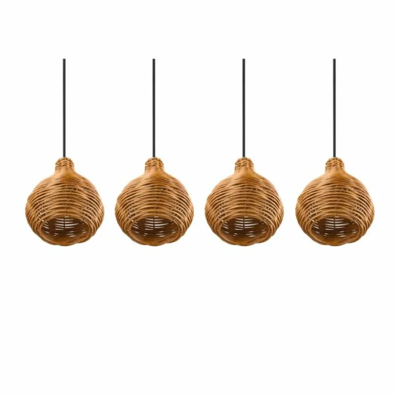 Suspension Reality Sprout Noir, 4 lumières