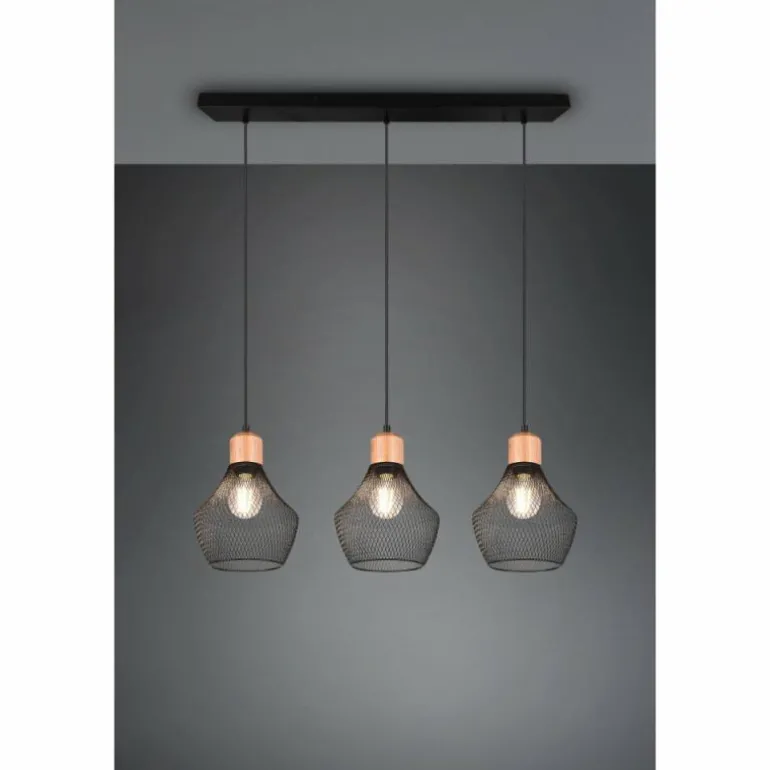 Suspension Reality Valeria Noir, 3 lumières