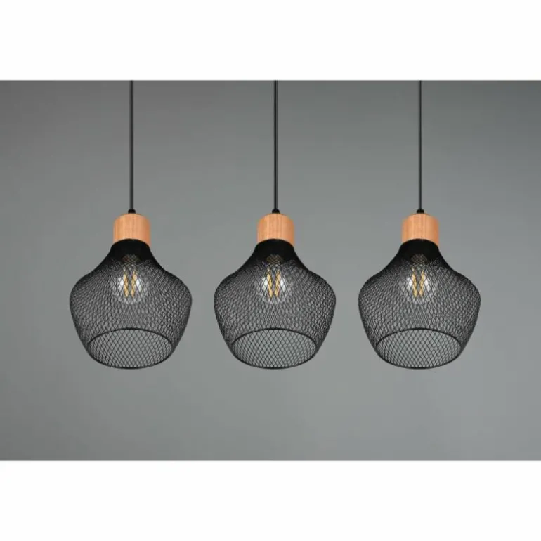 Suspension Reality Valeria Noir, 3 lumières