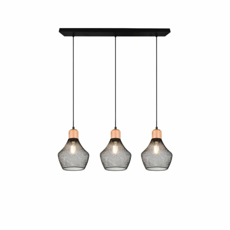 Suspension Reality Valeria Noir, 3 lumières