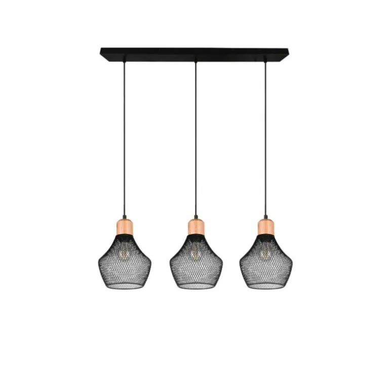 Suspension Reality Valeria Noir, 3 lumières