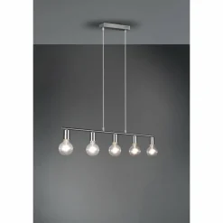 Suspension Reality Vannes Nickel mat, 5 lumières