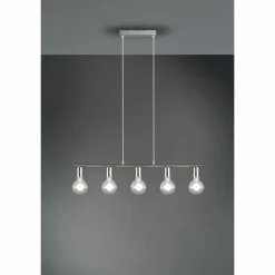 Suspension Reality Vannes Nickel mat, 5 lumières