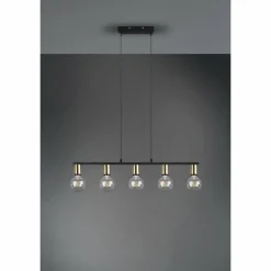 Suspension Reality Vannes Noir, 5 lumières