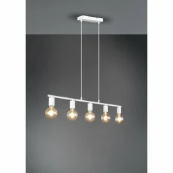 Suspension Reality Vannes Blanc, 5 lumières