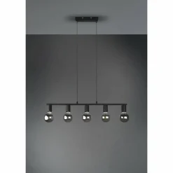 Suspension Reality Vannes Noir, 5 lumières