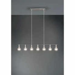 Suspension Reality Vannes Nickel mat, 7 lumières