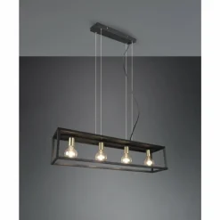 Suspension Reality Vito Noir, 4 lumières