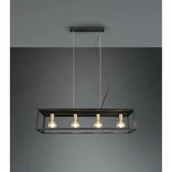 Suspension Reality Vito Noir, 4 lumières