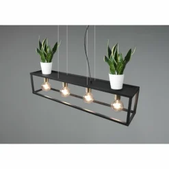 Suspension Reality Vito Noir, 4 lumières