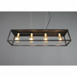 Suspension Reality Vito Noir, 4 lumières