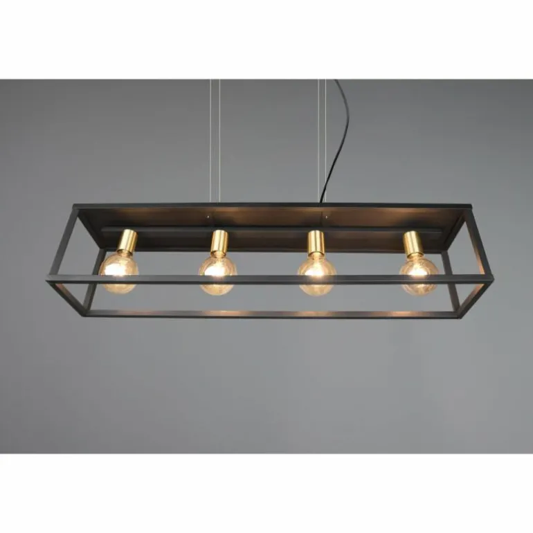 Suspension Reality Vito Noir, 4 lumières