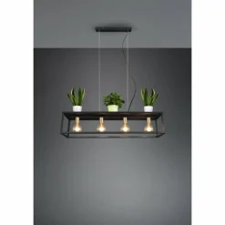 Suspension Reality Vito Noir, 4 lumières