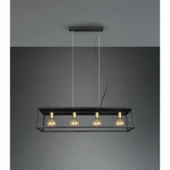 Suspension Reality Vito Noir, 4 lumières