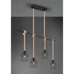 Suspension Reality Wodan Brun, Noir, 4 lumières