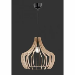 Suspension Reality WOOD Bois clair, 1 lumière