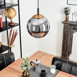 Suspension Recoutas Noir, 1 lumière