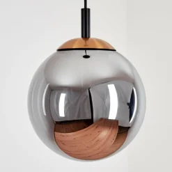 Suspension Recoutas Noir, 1 lumière